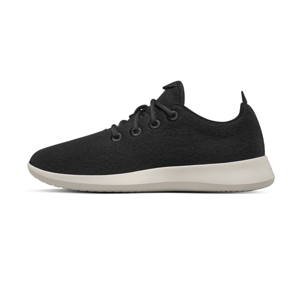 Allbirds Men\'s Sneakers Black - Wool Runners - 07932YXUN